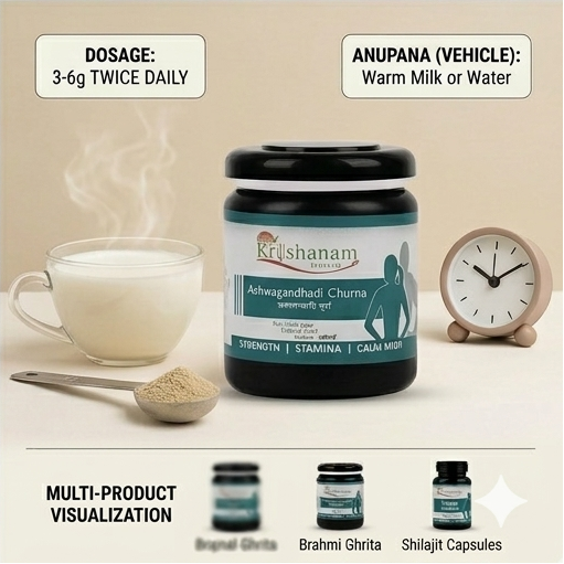 Ashwagandhadi Churna – The Ultimate Ayurvedic Powerhouse for Mind & Body
